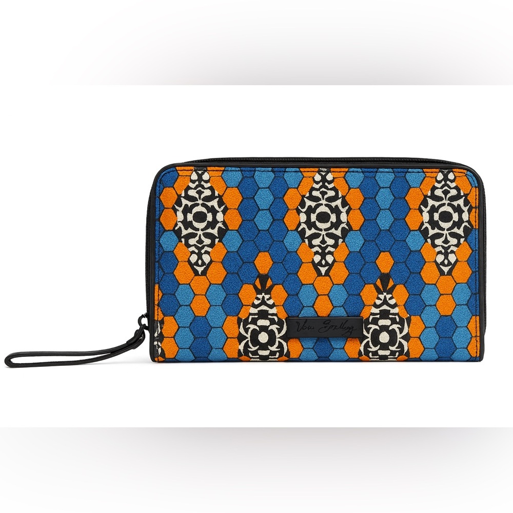 Vera Bradley Zip Around Wallet with wrist strap